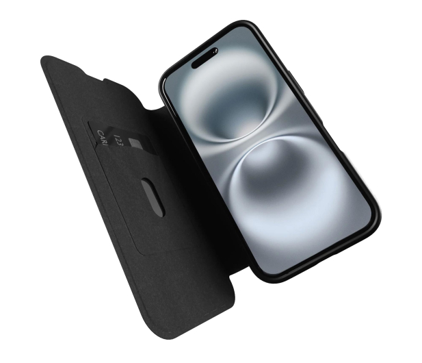 Puro Book Mag MagSafe z klapką i schowkiem na karty do iPhone 16 - 1346195 - zdjęcie 3